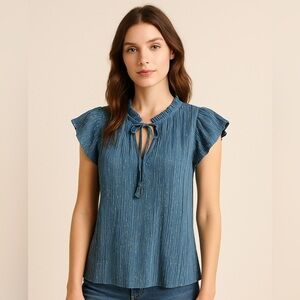 🌟 Tamara H Blue with Gold Spark Shirt 🌟